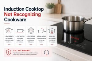Frigidaire Induction Cooktop Won’t Detect a Pan: Test the Cookware Before the Electronics