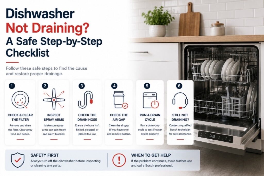 Frigidaire Dishwasher Not Draining: Standing Water Has a Sequence
