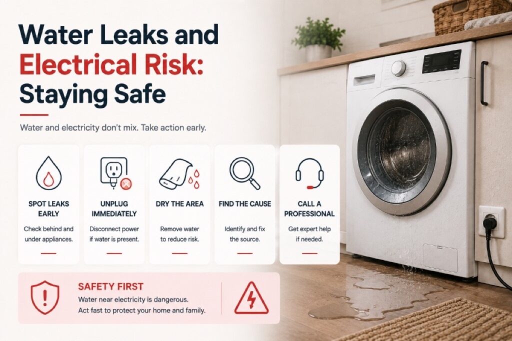 Water Around a Frigidaire Washer: When a Leak Becomes an Electrical Risk